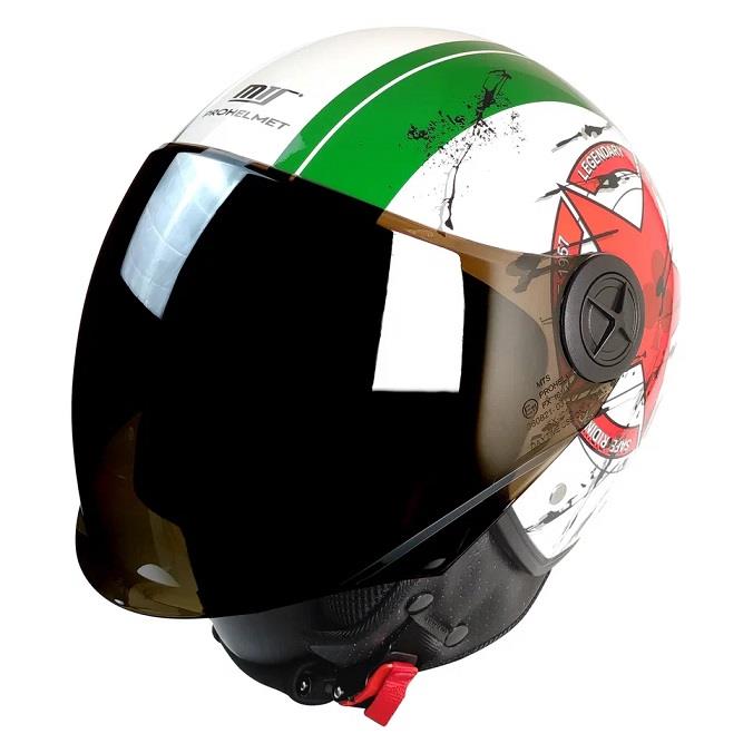 MTS%20Glossy%20Stars%20Stripes%20İtalya%20Yarım%20Kask